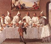 ZURBARAN  Francisco de St Hugo of Grenoble in the Carthusian Refectory France oil painting reproduction